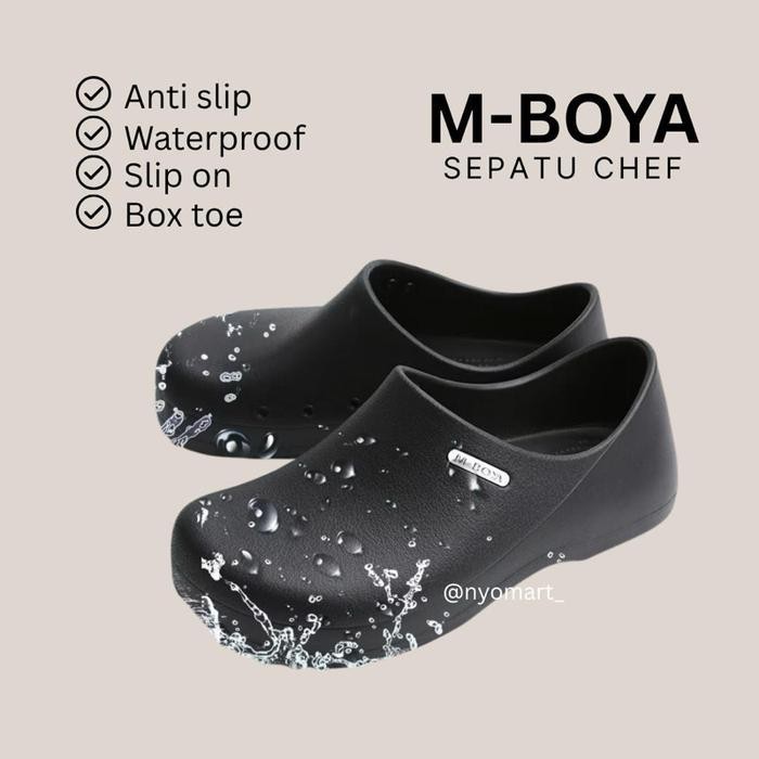 Mboya Chef Shoes~Super Anti-Slip Dan Oil Resistant~ Sepatu Safety Pria / Wanita~ Pilihan Nya Para Ch