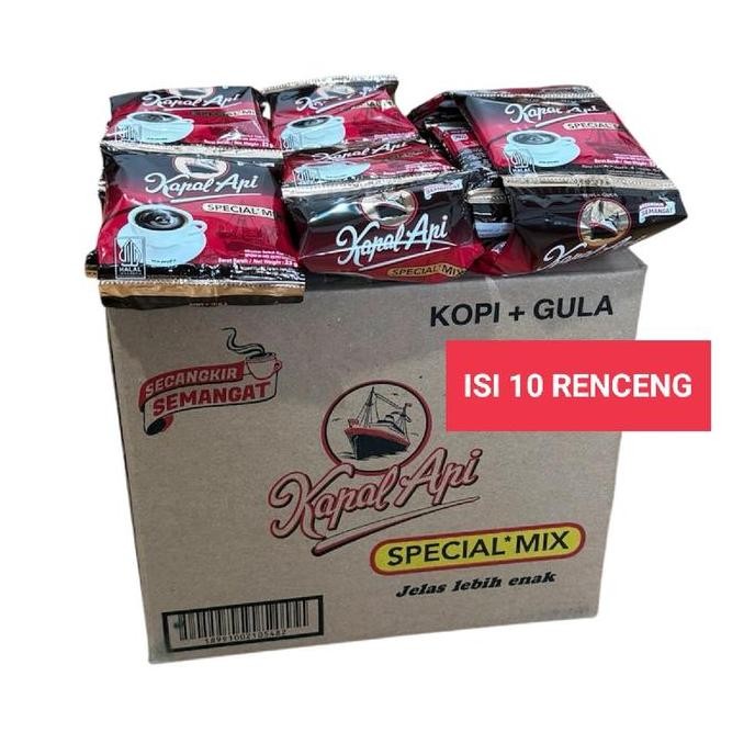 

Original 10 Renceng Kapal Api Special Mix 25gr - Kopi Bubuk Robusta Instan Sachet