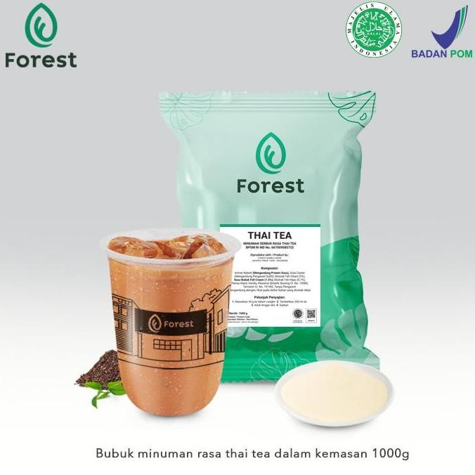 

Original Bubuk Minuman Thai Tea Powder 1kg - Forest Bubble Drink Rasa Thai Milk Tea