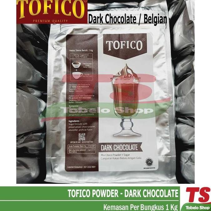 

Original TOFICO Dark Chocolate Powder 1kg | Bubuk Cokelat Belgia Premium