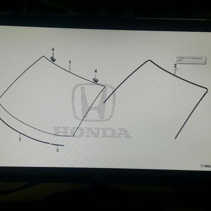 KARET / KACA DEPAN BRIO MOBILIO