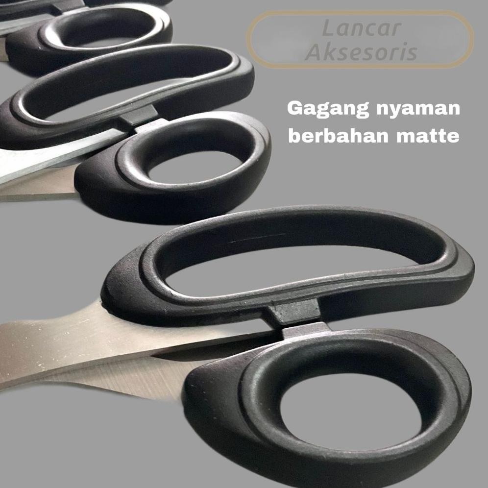 

Gunting Serbaguna Multifungsi Tajam Gagang Bulat / Gunting Potong Bahan Kain Kertas / Gunting Konveksi Anti Karat Stainless Steel RB2