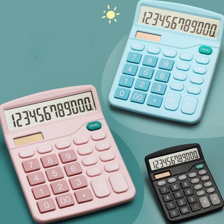 

KALKULATOR MACAROON 12 DIGIT 2 POWER AESTHETIC BISA PAKAI BATERAI DAN CAHAYA MATAHARI BS RB2
