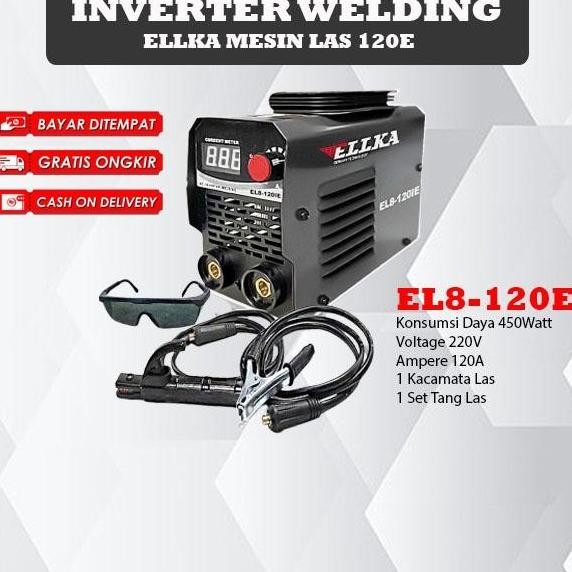 ELLKA Mesin Las Listrik 450watt 120E travol Las 450watt Las Listrik Murah
