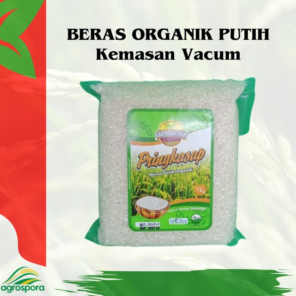

Pringkasap - Beras Organik Putih 1 Kg (Vacum) Nugi