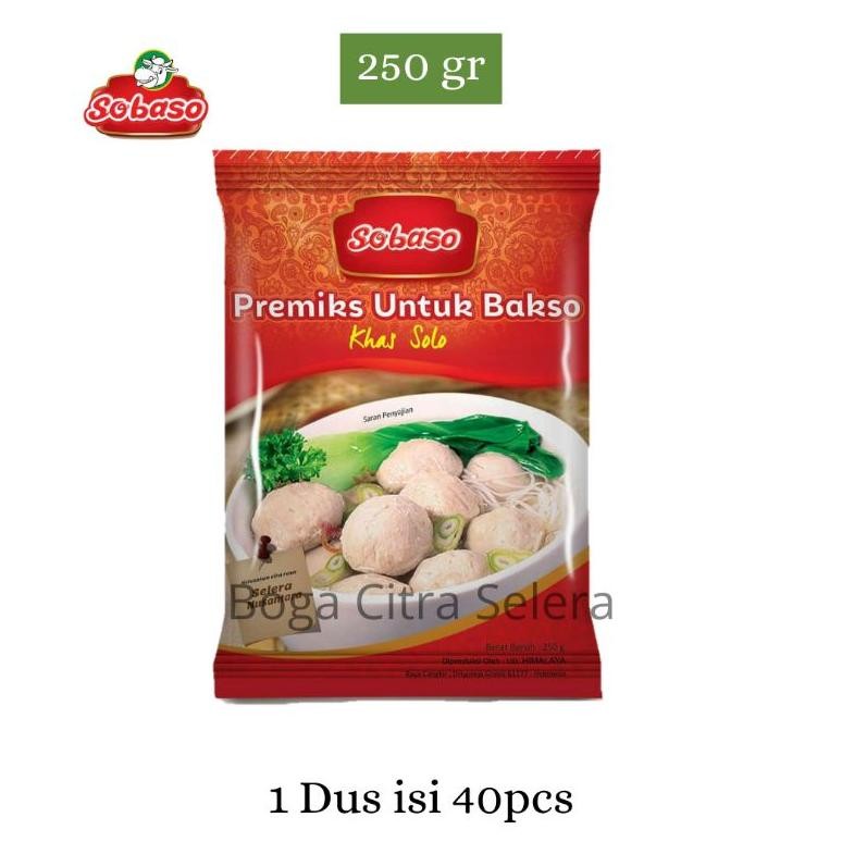 

1 Dus Tepung Adonan Bakso Sobaso Khas Solo 250gr (isi 40 pcs) Nugi