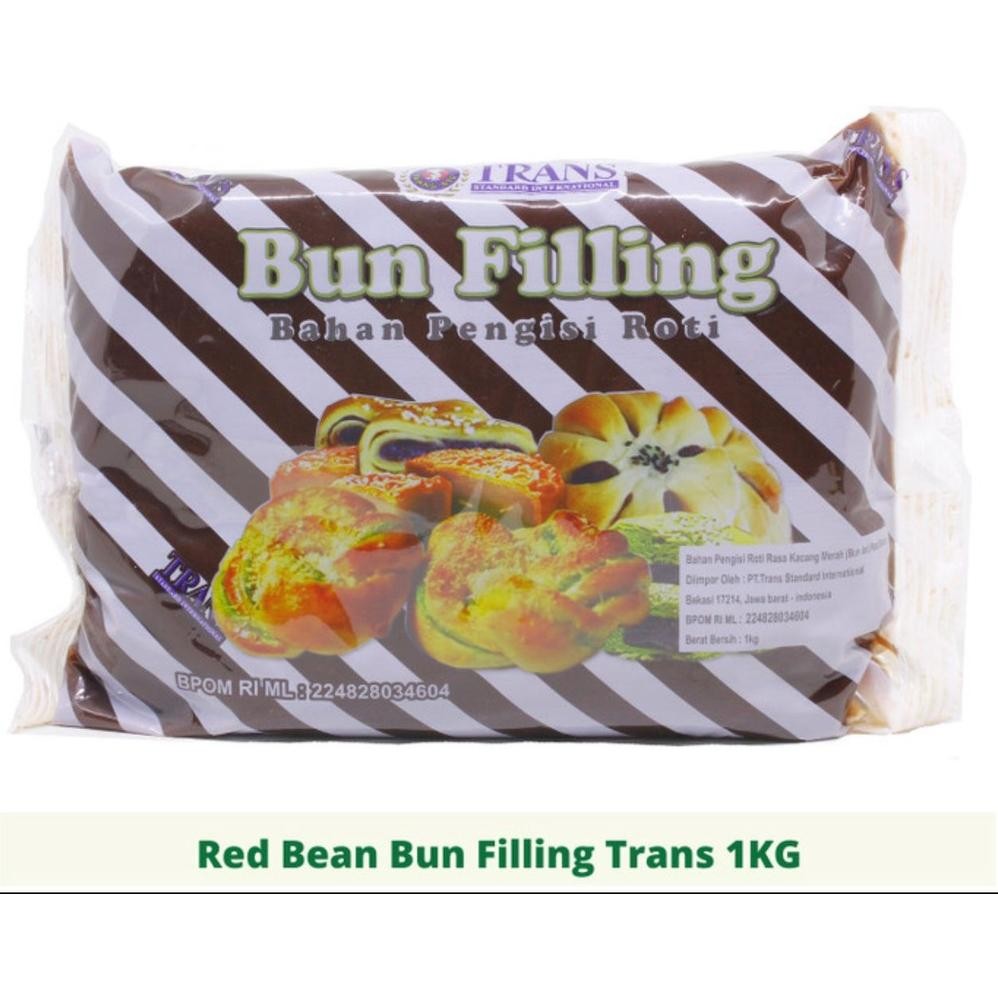 

Trans Bun Filling Flavour Red Bean 1kg - Isian Roti Rasa Kacang Merah Nugi