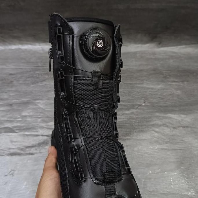 Sepatu PDL Hitam Jatah Tali Putar Tahun 2023 / Sepatu PDL Hitam Jatah