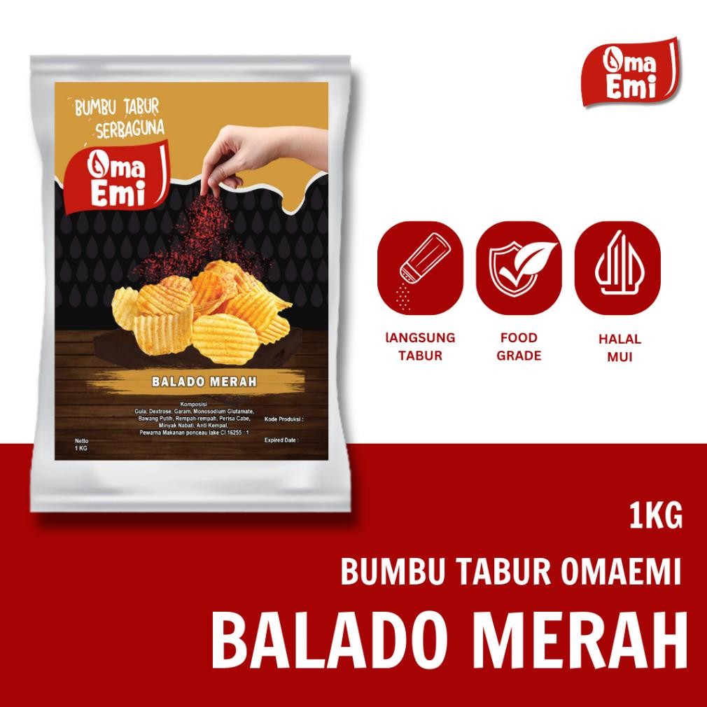 

Bumbu Tabur Balado Merah 1 kg HALAL Nugi