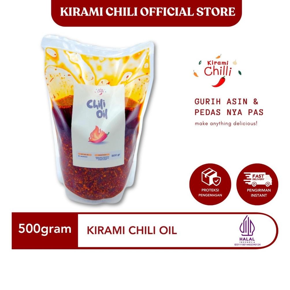 

Kirami-Chili Oil Minyak Cabe Halal 500gr Nugi
