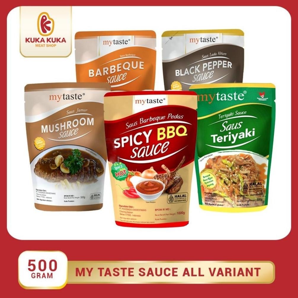 

My Taste Saus Bestseller Varian! - BBQ Spicy / Mushroom / Blackpepper / Cheese / Bolognese / Hickory Smoke Nugi