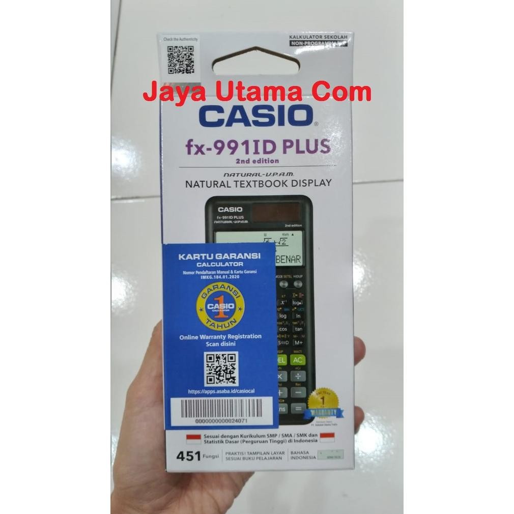 

KALKULATOR SCIENTIFIC CASIO FX 991ID PLUS 2 ORI RB2