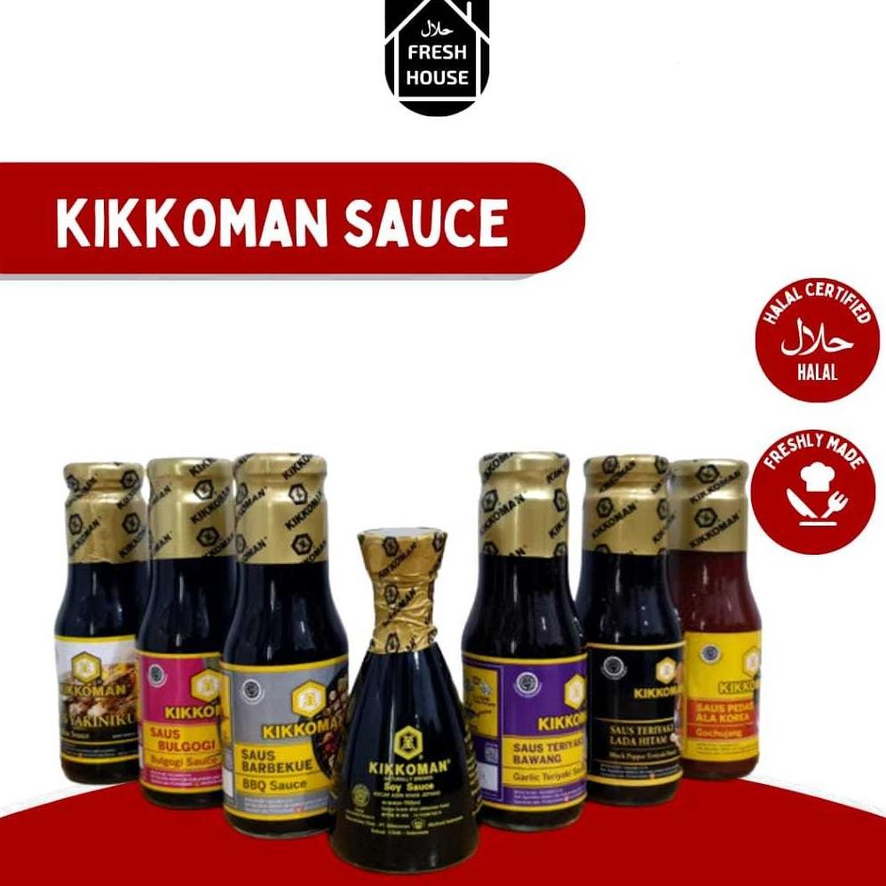 

KIKKOMAN SAUS BBQ GOCHUJANG GARLIC TERIYAKI BULGOGI YAKINIKU KATSU SAUCE GRILL 300ML Nugi