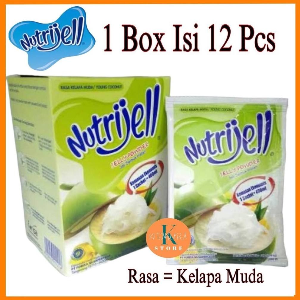 

NUTRIJELL KELAPA MUDA KEMASAN DUS 12X10g JELLY POWDER INSTANT AGAR AGAR Nugi