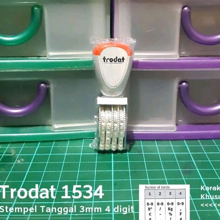 

Stempel Manual Angka 4 Digit 3 mm 5 mm Trodat 1534 1554 RB3