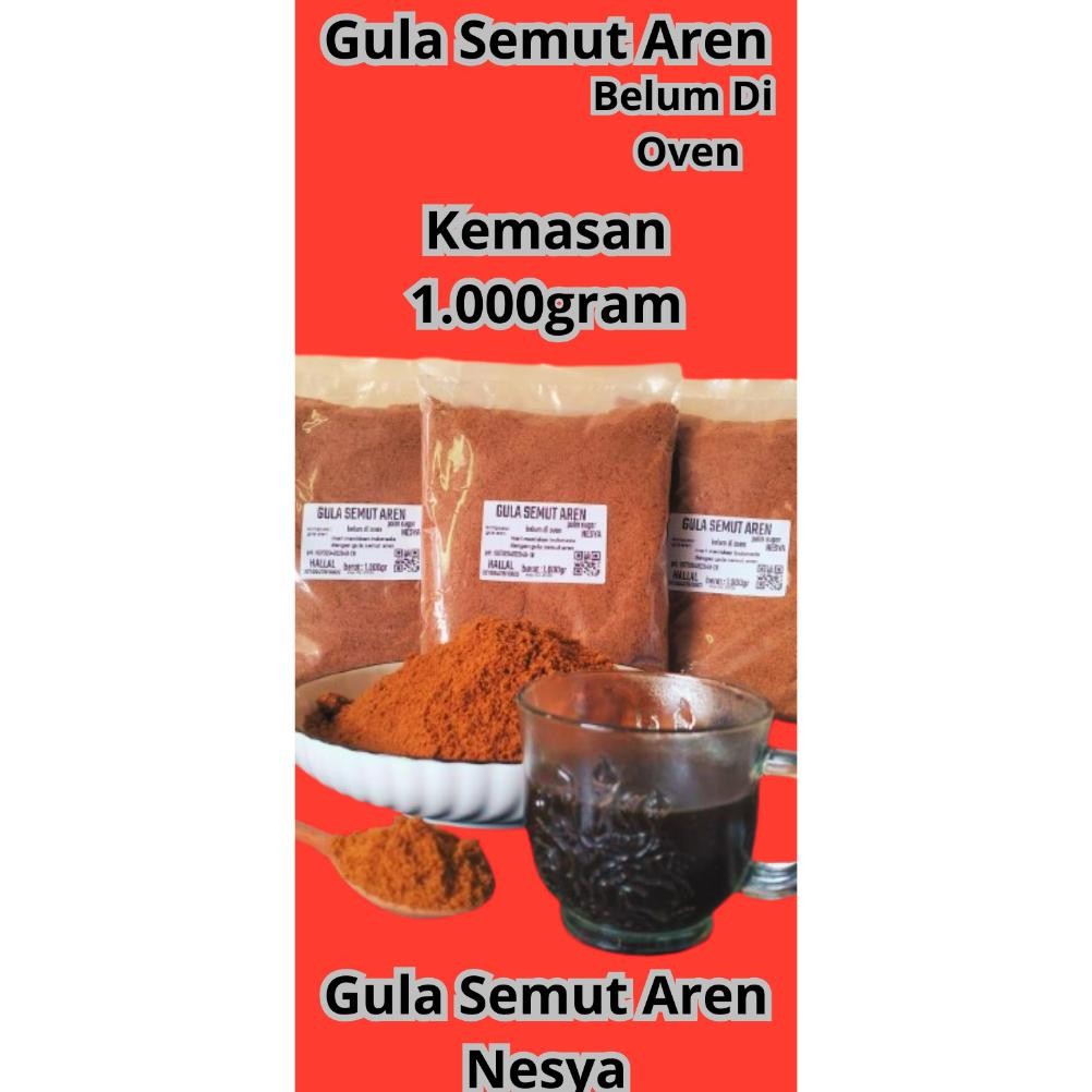

Gula Semut Aren/Palmsugar Non Oven Kemasan 1.000gram Nugi