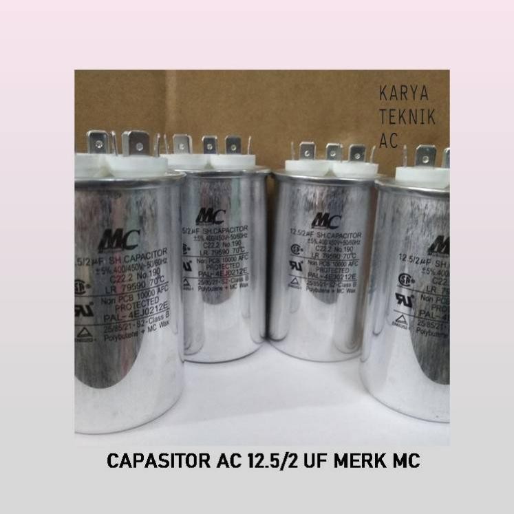CAPASITOR AC 12.5/2 UF MERK MC Nugi
