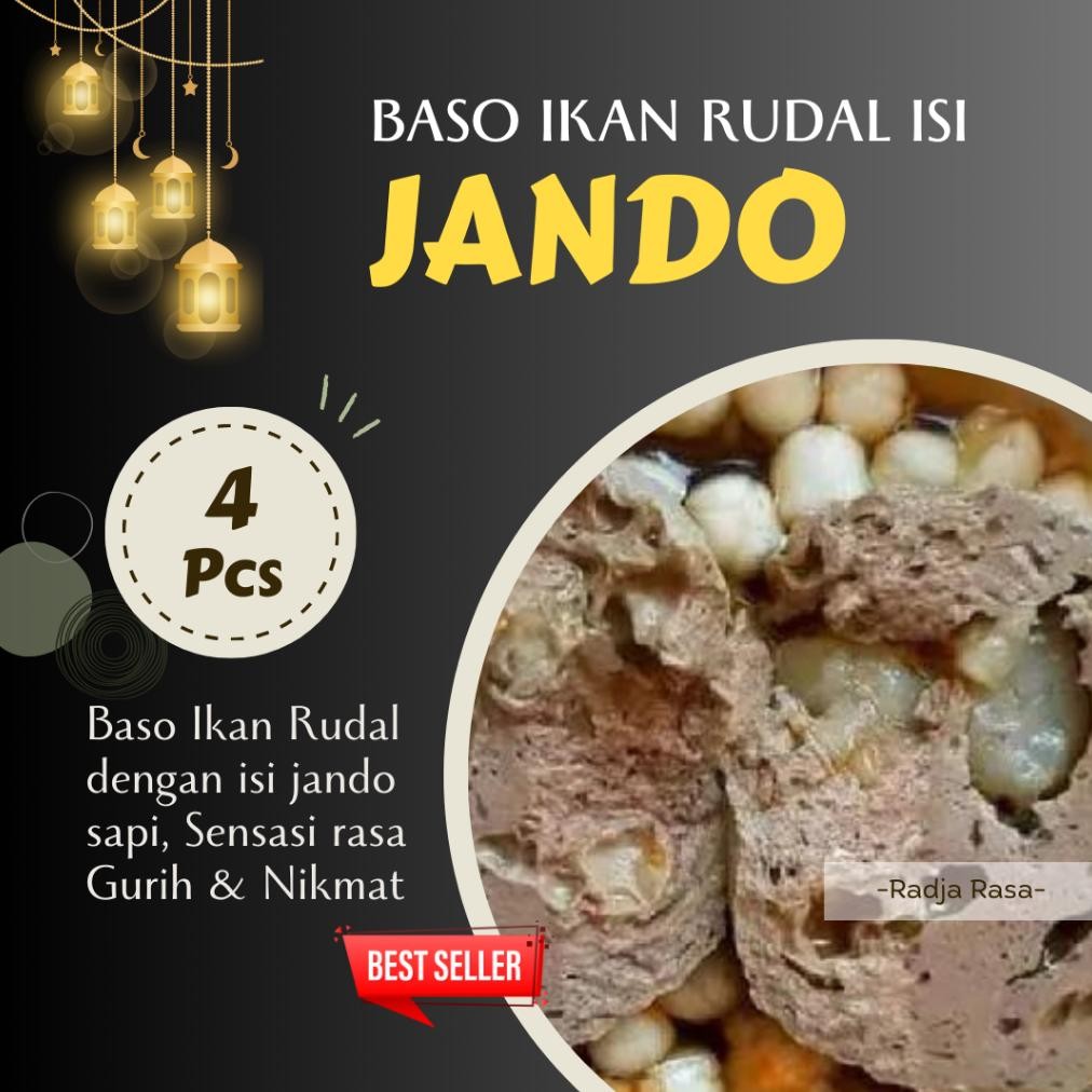 

Bakso Ikan Rudal Jando Isi 4 Butir | Sinar Bahari Bandung Nugi