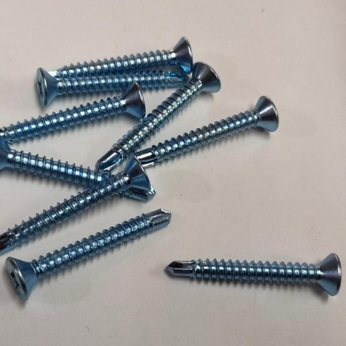 Skrup Roofing SDS FH 8x32mm Skrup GRC Kalsiboard Baja Ringan (50pcs) HEMAT