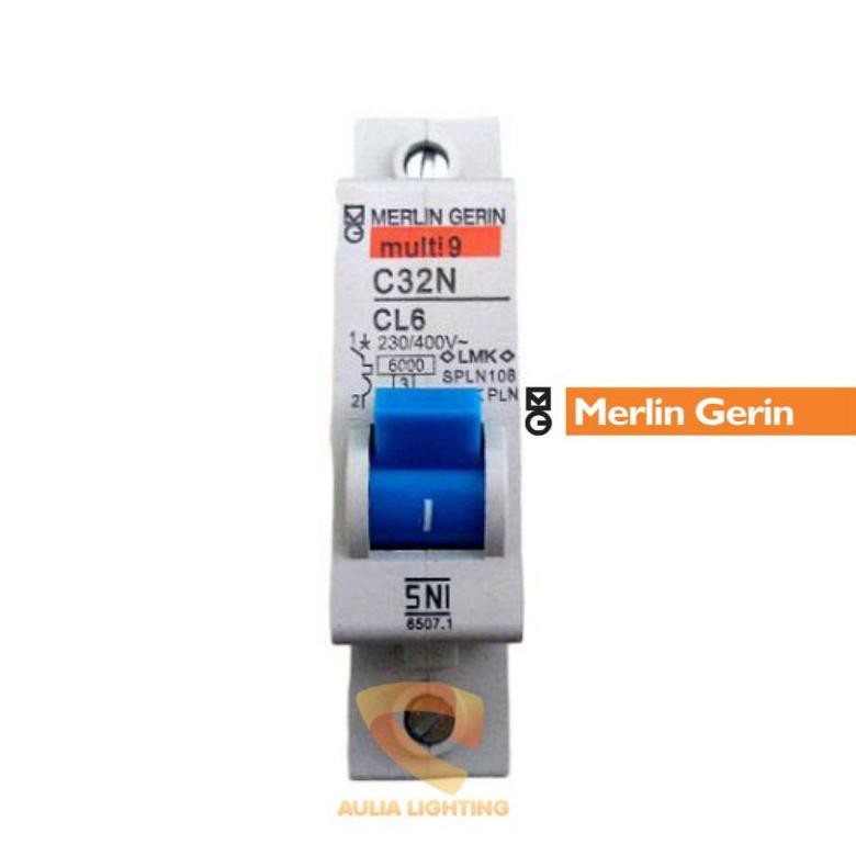 MCB Multi9 6A 6 Ampere Merlin Gerin PLN 1300W CL6 SPLN Breker Nugi