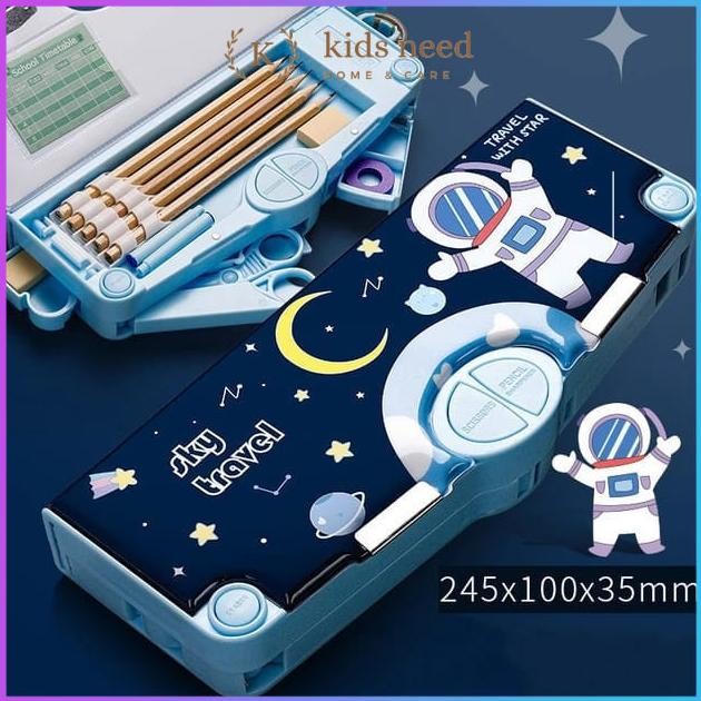 

Gj-46 Kotak Pensil Mekanik Multifungsi Pensil Box Lengkap Peruncing Gunting Isolasi Penghapus Penggaris Tempat Pensil Karakter Waterproof Kotak Pensil Anak Tulis Lucu Sekolah Hampers Gj-46