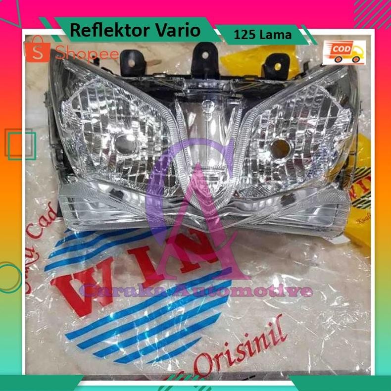 Terlaris Reflektor Vario 125 Old Headlamp Plus Mika Lampu Depan Vario 125 Tekno Lama Komplit 2012 20