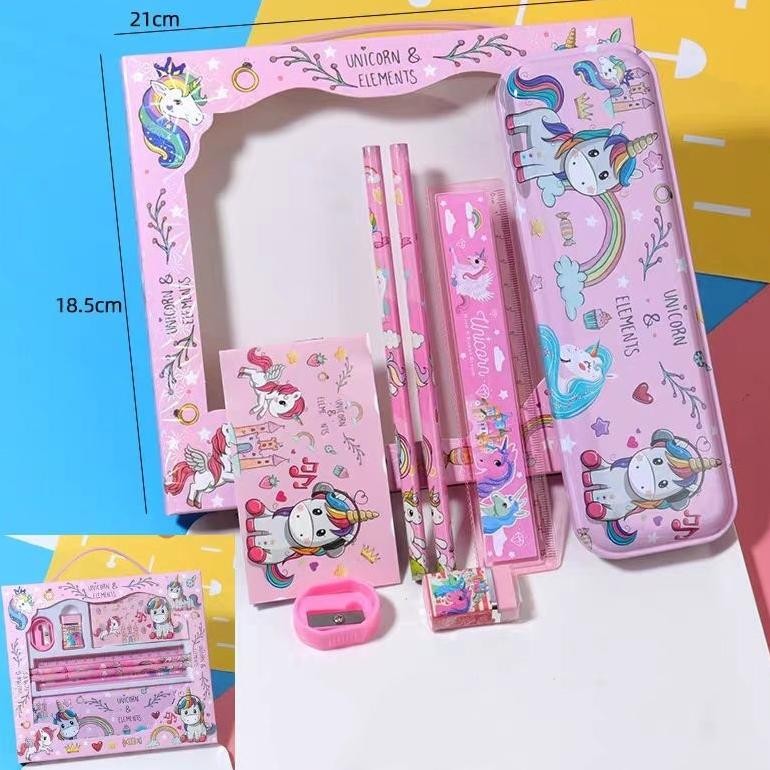 

Iq45 Voova Set Kotak Pensil/ Set Box Hadiah Anak/ Set Stationery Alat Tulis Kotak Pensil Karakter Lucu Iq45