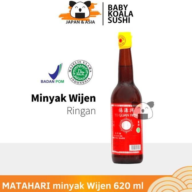 

Minyak Wijen Matahari Light Sesame Oil 620Ml - Halal Yo Guan Heng Diskon!