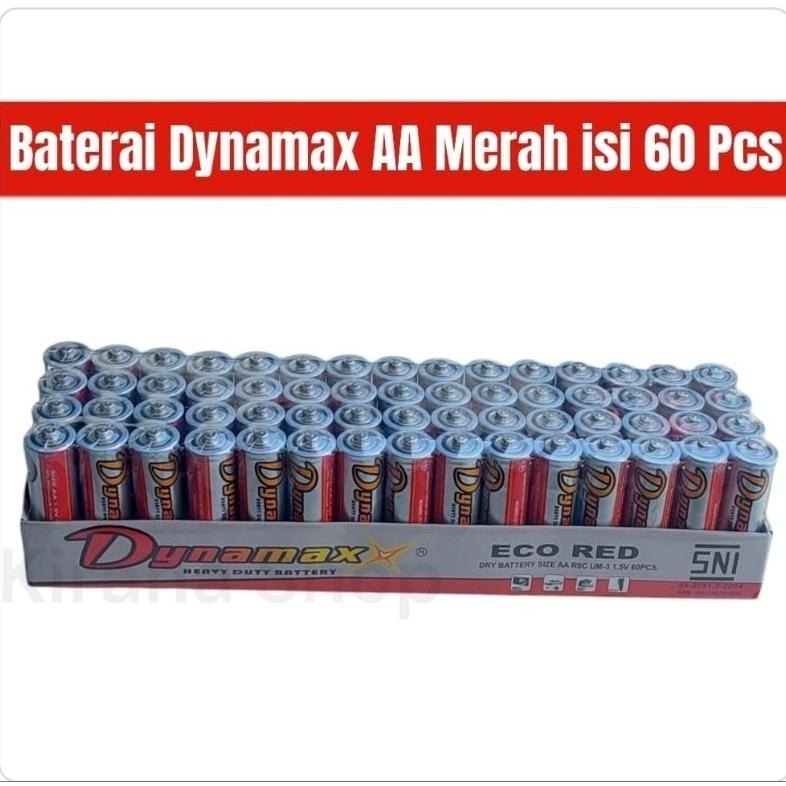 Baterai Dynamax AA / A2 Merah Isi 60 Pcs / AA60MRHDMX Nugi