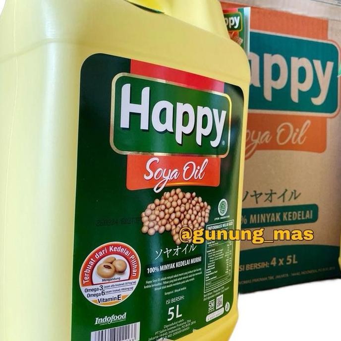 

Minyak Goreng Happy Soya Oil 5 Liter Original Diskon!