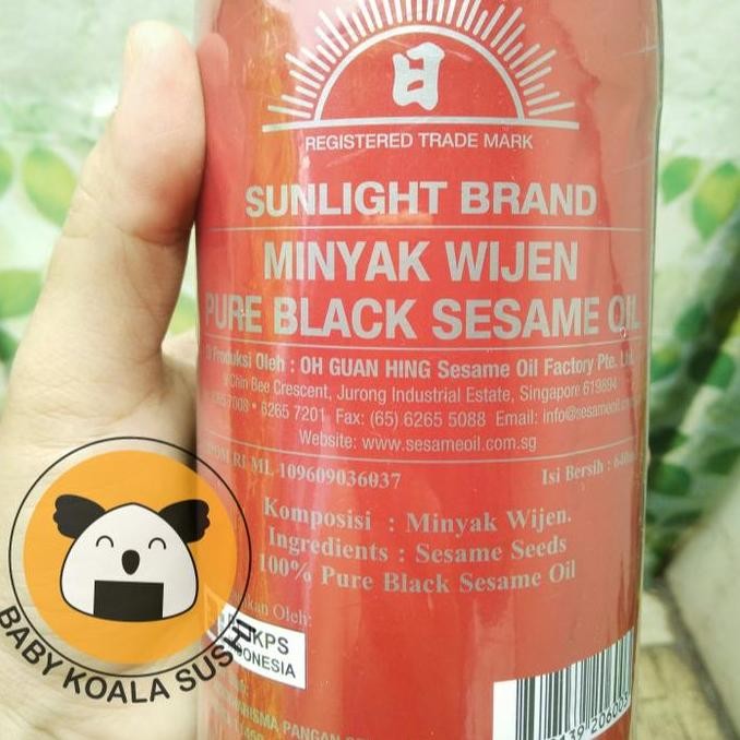 

Minyak Wijen Hitam Sunlight Brand 640Ml | Pure Black Sesame Oil 100% Halal Diskon!