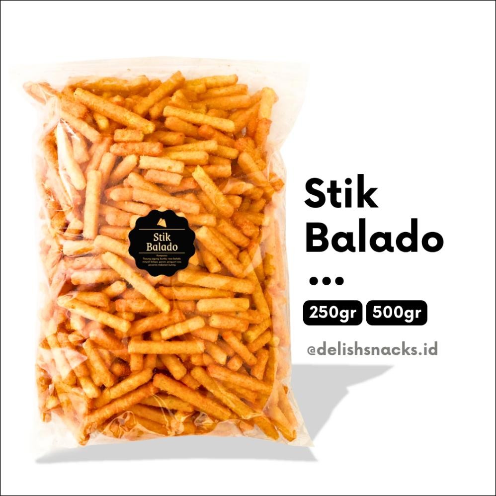 

READY STOCK [DELISH SNACKS] Stik Balado (Grosir) 250gr 500gr / Snack Cemilan Kiloan Camilan Asin Gurih