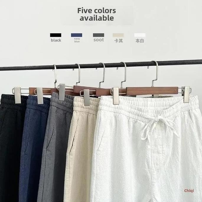 DMW Celana Premium Katun Linen Casual Keren Terbaru celana linen Pria Celana Katun Linen Nyaman Kere