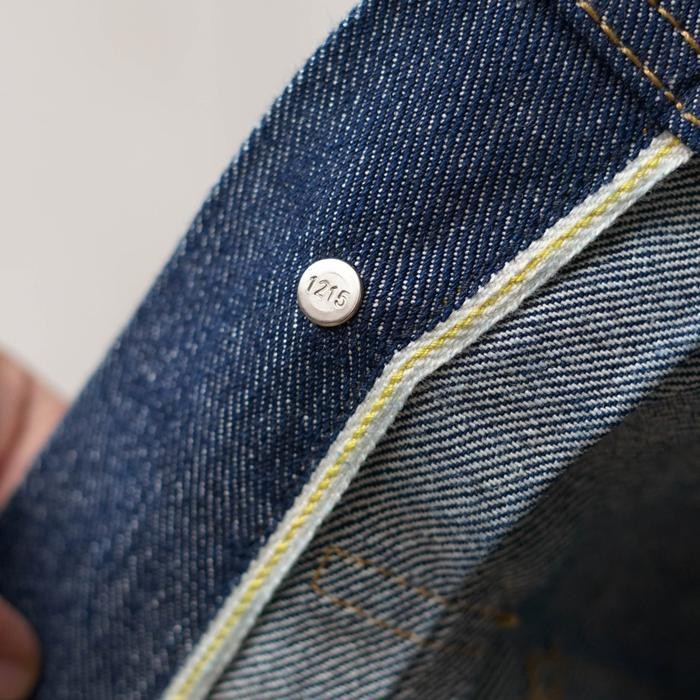 Oms Mihane Jeans - Jacket Pria Denim Selvedge - Ext Type Ii One Wash Cinch Back Yellow Line Selvedge