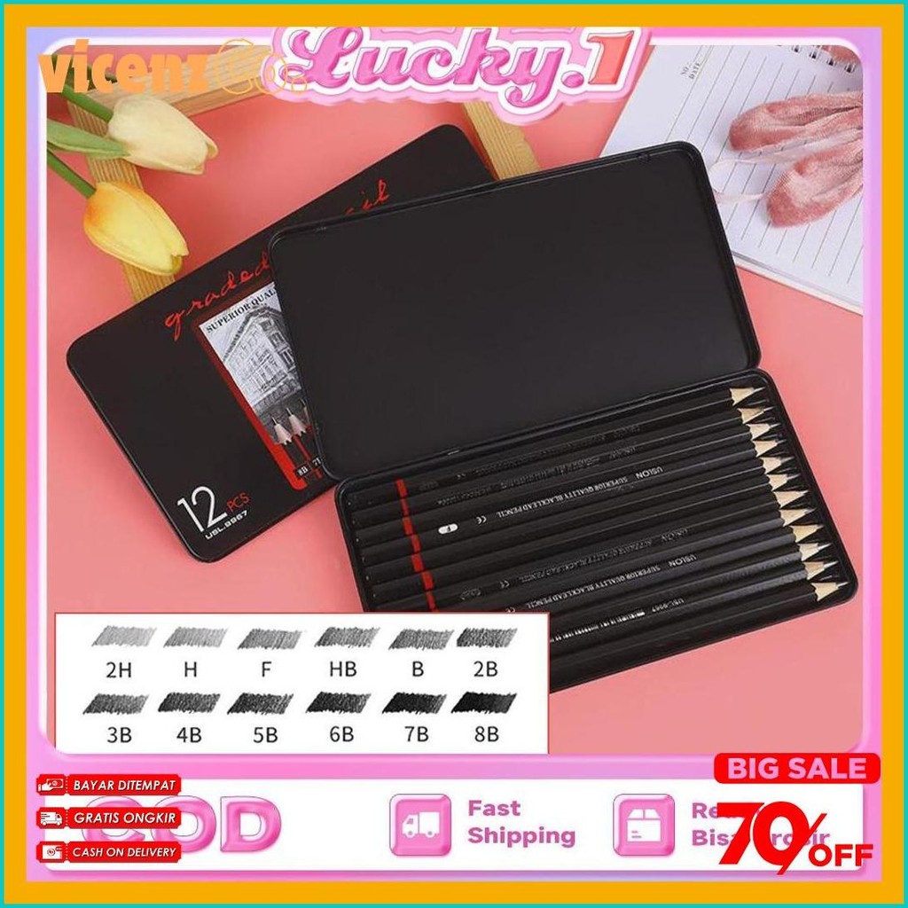 

Pensil Gambar Lengkap 12Pcs Set Lengkap 2H H F B Hb 2B 3B 4B 5B 6B 7B 8B Charcoal Set Pencil Set Dengan Kotak Diskon Setengah Harga