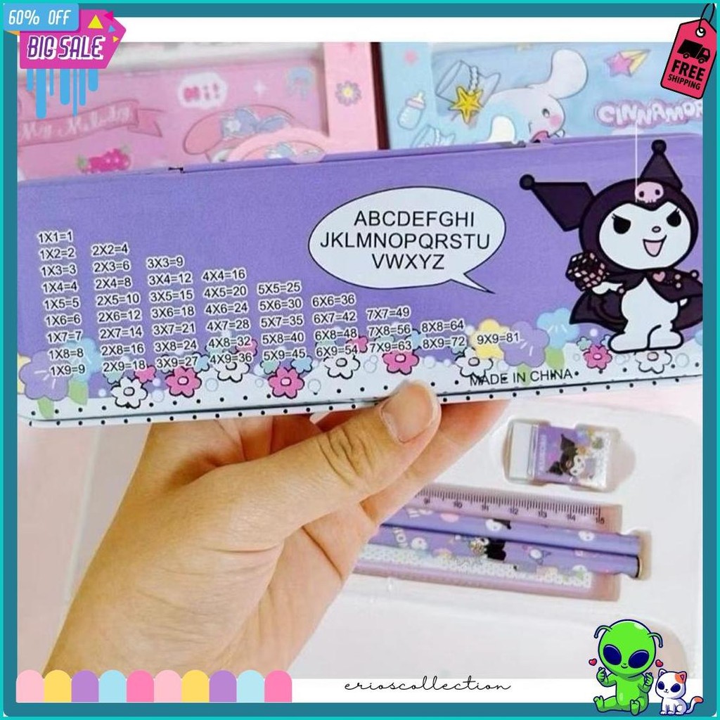 

Set Alat Tulis 12In1, Perlengkapan Sekolah Sanrio Kotak Pensil Crayon Hadiah Kuromi Cinnamorrol Stationery Diskon Setengah Harga