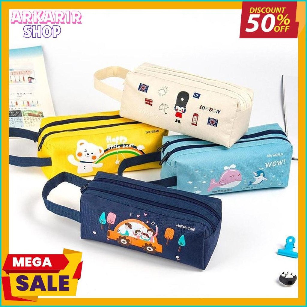 

Tempat Pensil/ Tempat Pensil & Alat Tulis Ritsleting Ganda/Dompet Pensil 2 Sleting Terlaris! Produk Ini Banyak Dicari