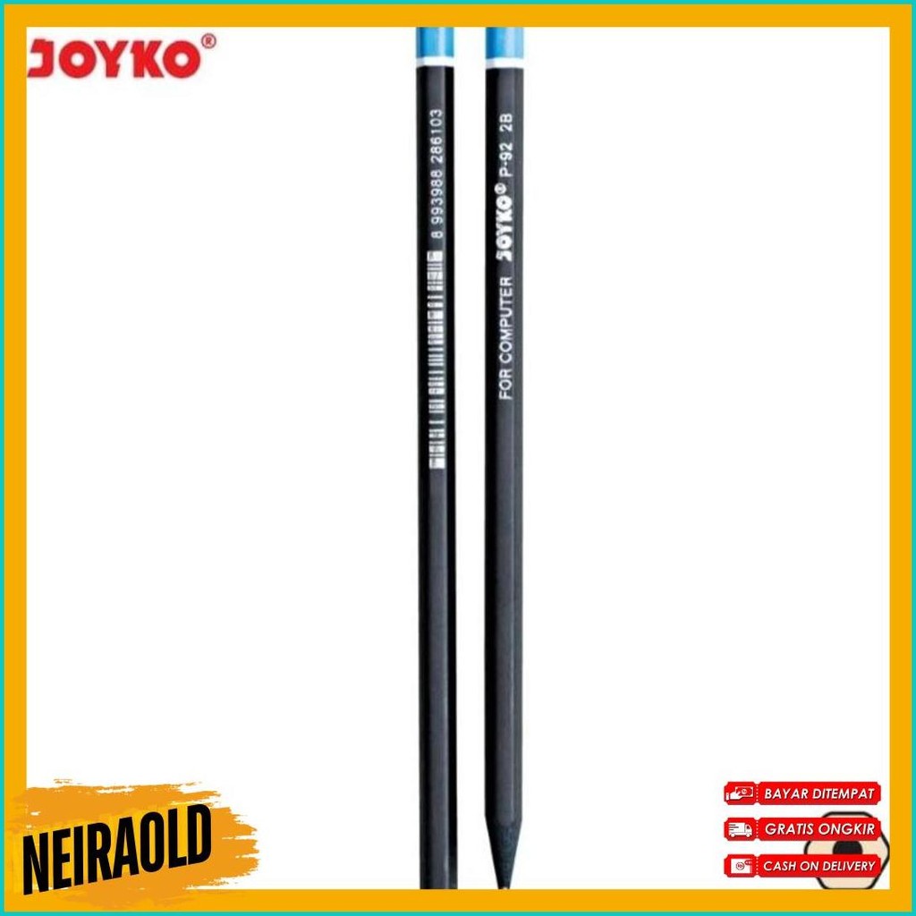 

Pensil Joyko P-92 Pencil 2B Computer 1 Pack Isi 12 Pcs Kualitas Super Diskon