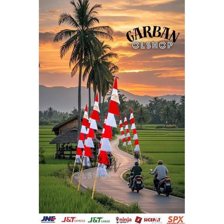 Umbul Umbul Gergaji Merah Putih (1Kodi) Baru