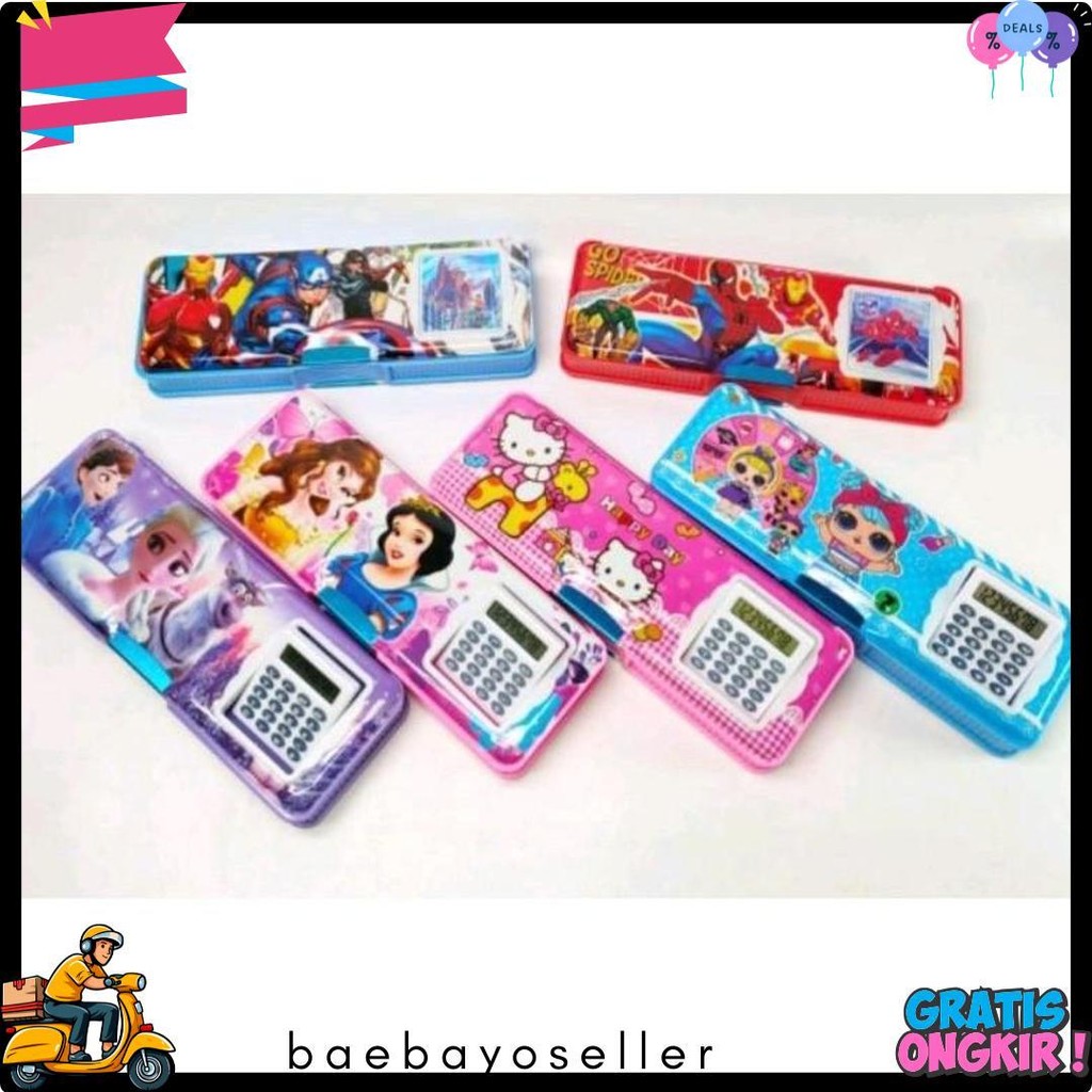 

Kotak Pensil Magnet Kalkulator / Serutan Karakter / Kotak Pensil Magnet / Kalkulator Fancy Karakter Terlengkap Dan Termurah