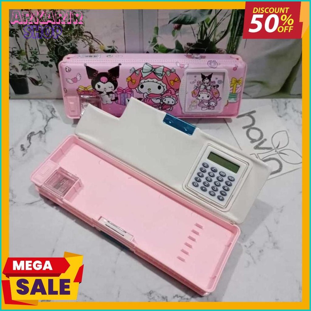 

Kotak Pensil Ada Kalkulator/Pencil Case Kalkulator/Tempat Pensil Magnet Kalkulator Terlengkap Dan Termurah