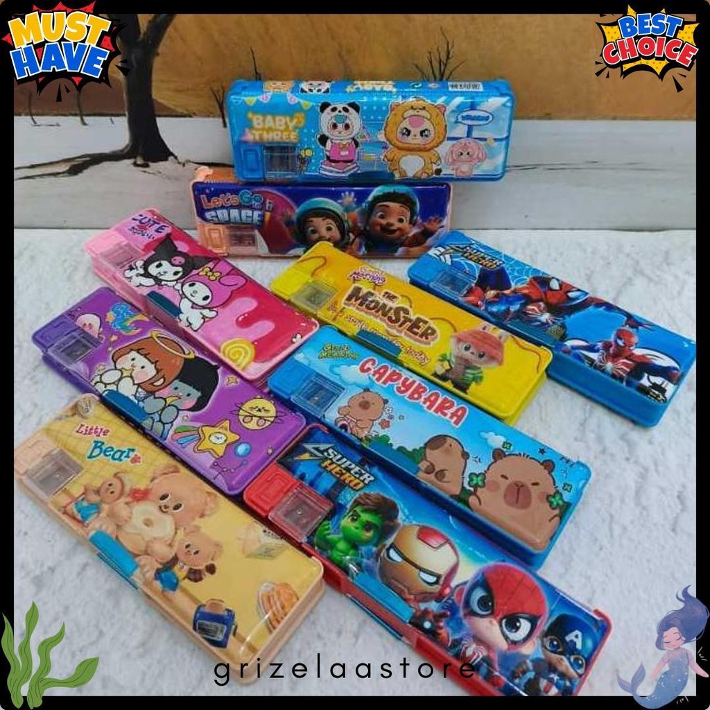 

Kotak Pencil Magnet Tanggung/Pencil Case Magnet Tanggung Tepak Diskon