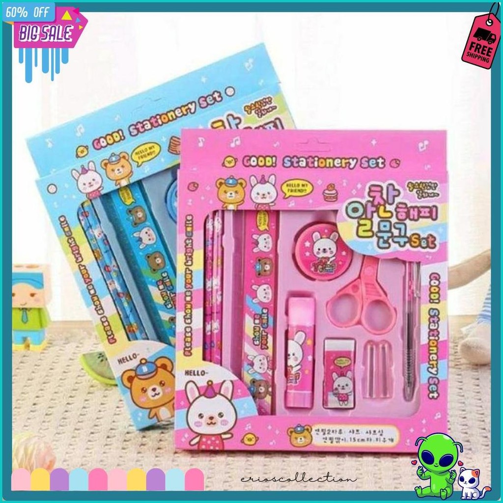 

Alat Tulis Sekolah Anak 10 In 1 Set Karakter Lengkap / Paket Alat Tulis Anak Sekolah Diskon Setengah Harga