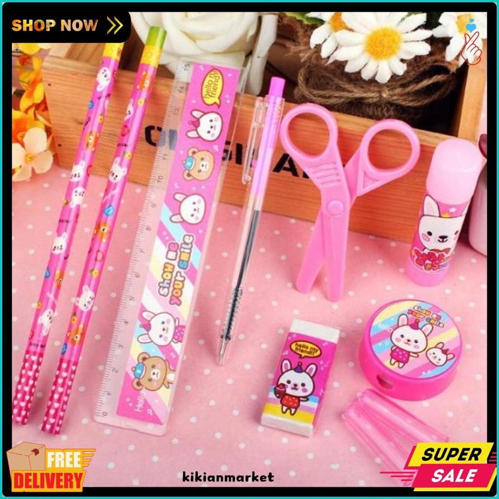 

Ho Paket Alat Tulis Set 8In1 Stationery Set Study Set Anak Karakter Set Alat Tulis Anak Tk Diskon Setengah Harga