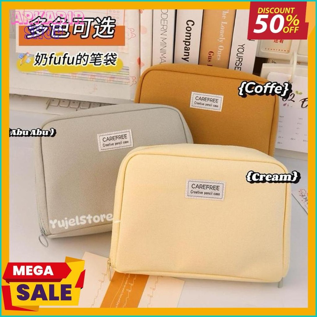 

Tempat Pensil Multifungsi / Tas Perlengkapan Kantor Dan Anak Sekolah / Kotak Pensil Aesthetic Diskon Setengah Harga