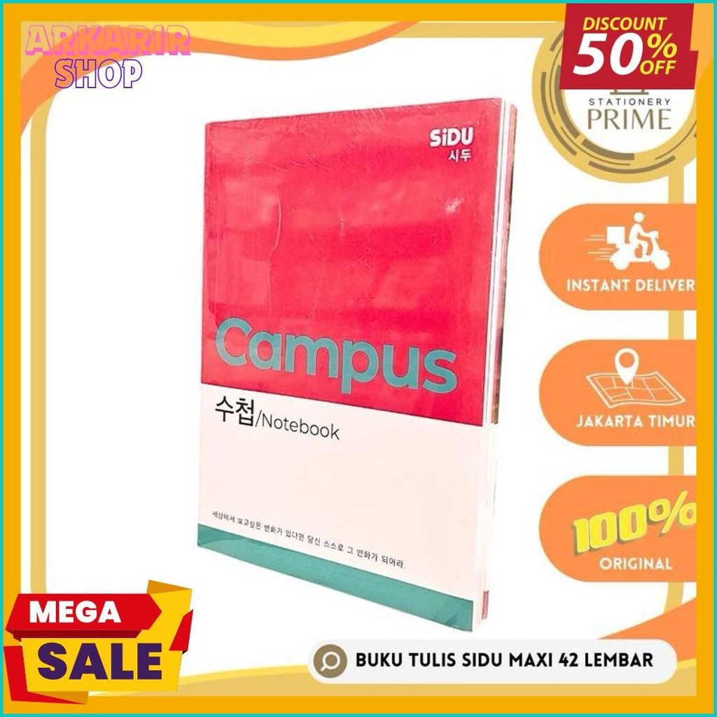 

Buku Tulis Sinar Dunia / Sidu Maxi 42 Lembar Campus Disney Princess Marvel (1 Pack Isi 5 Buku) Diskon Setengah Harga