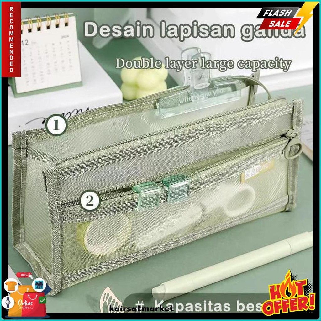 

Kotak Pensil Grid Transparan Kotak Pensil Segitiga Kotak Pensil Siswa Kotak Pensil Warna Tiga Dimensi Dua Lapisan Kapasitas Besar Flash Sale! Diskon Hingga 70%