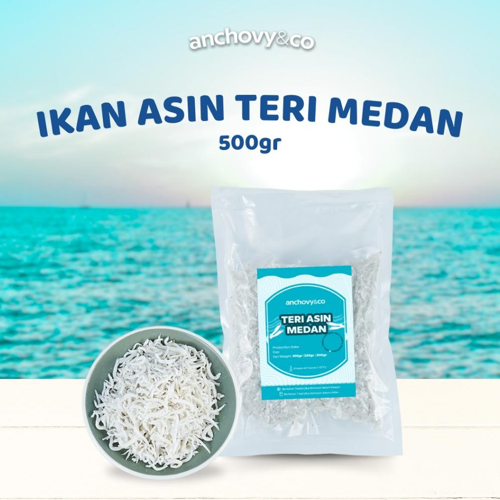 

Ikan Asin Teri Medan 500gr Anchovyandco