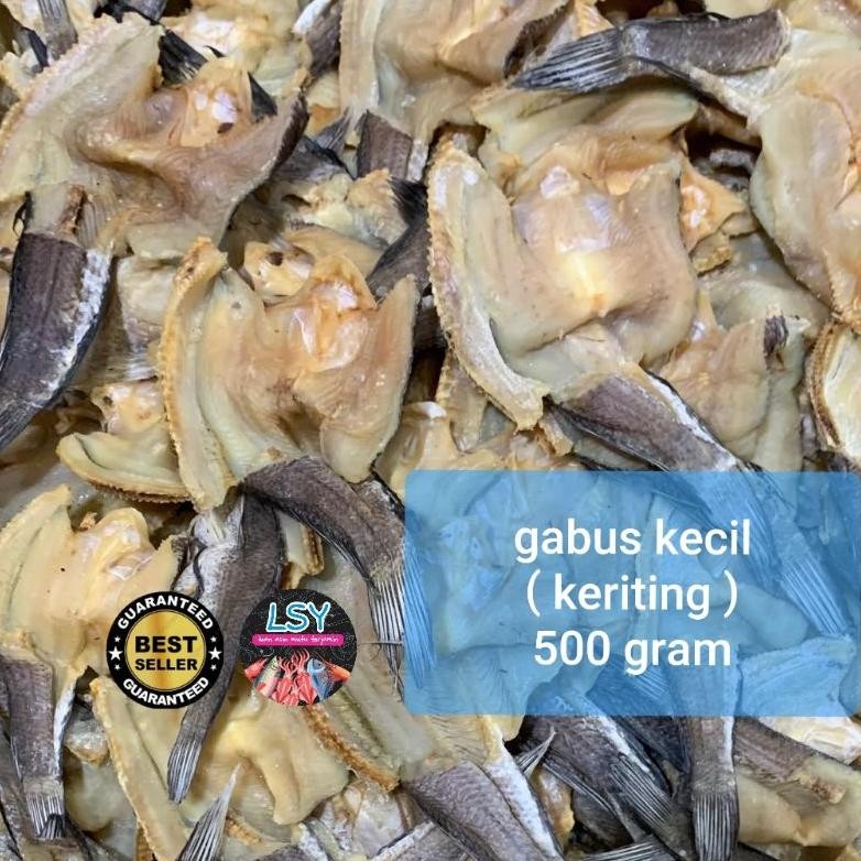 

ikan asin gabus kecil keriting super 500gr