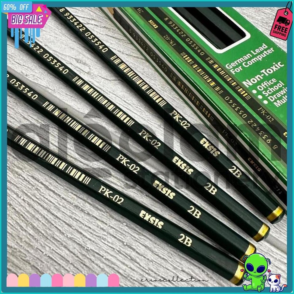 

Selusin (12 Pcs) Pensil 2B Exsis Bentuk Hexagonal Terlaris! Produk Ini Banyak Dicari